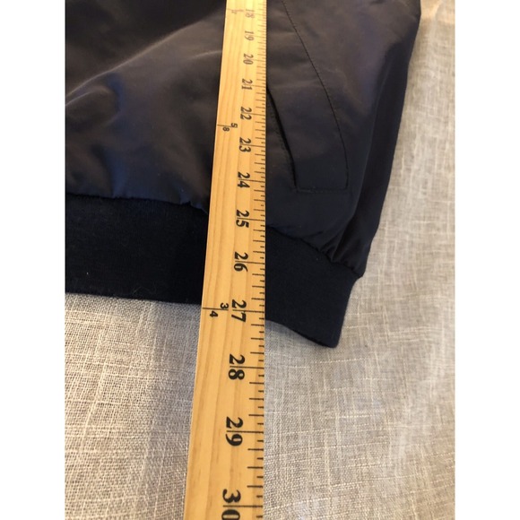 Tommy Hilfiger Jacket Men Medium Blue Full Zip Windbreaker Coat Hideaway Hood - Picture 8 of 8